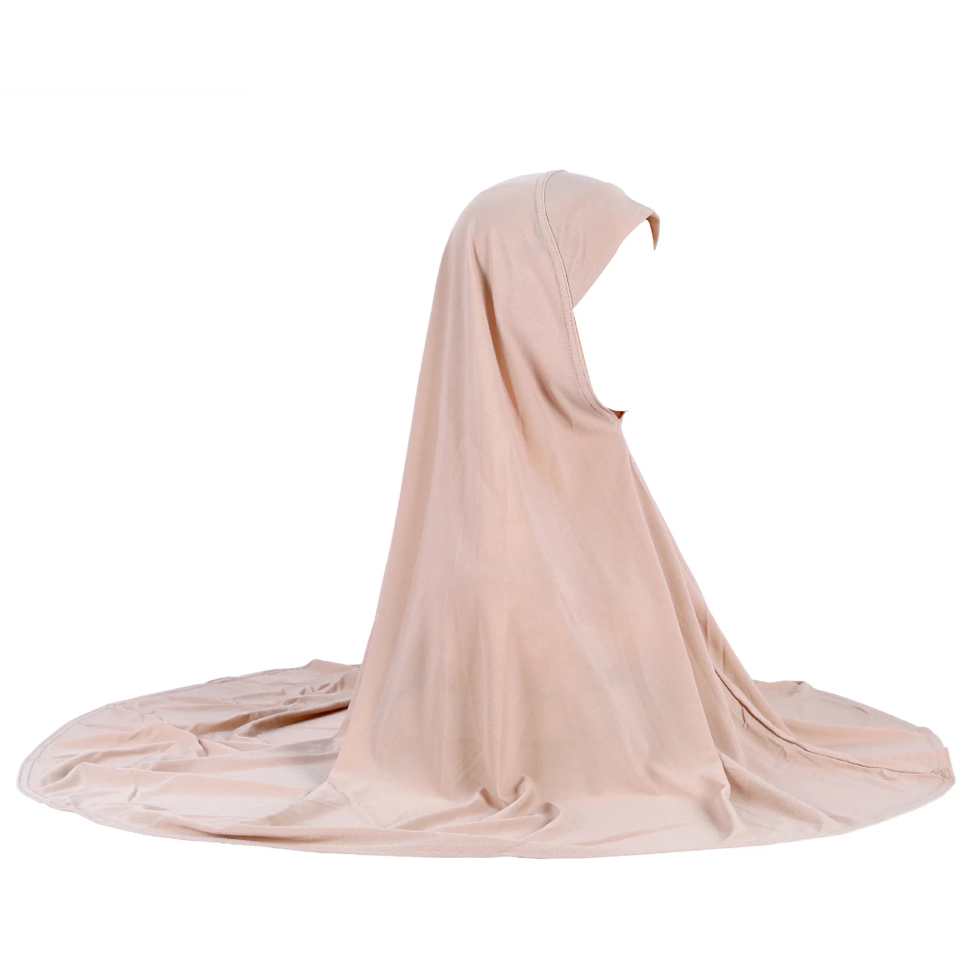 Simple Large Solid Color Scarf Light Plate Malay Cap Arabic Hat Muslim Prayer Headscarf Turban