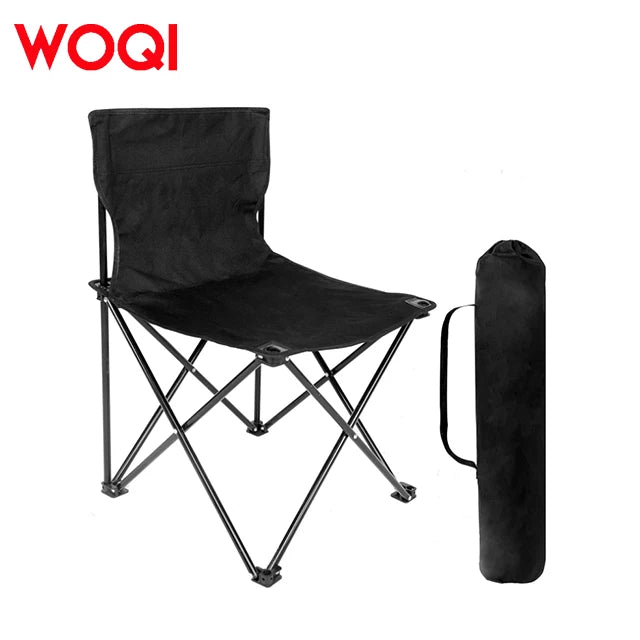 WOQI New Lightweight Outdoor Aluminum Oxford Cloth Beach Folding Chair Compact Camping Chair