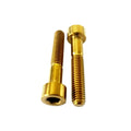 Factory Price of M6 Titanium Caps Head Bolt Titanium Allen Bolt in Golden PVD Color