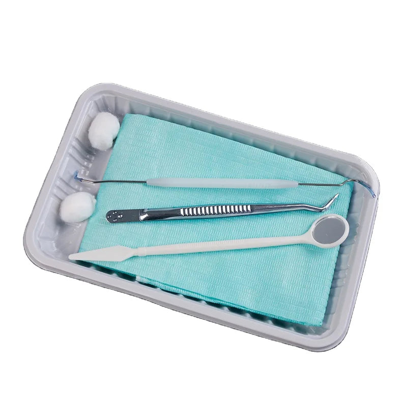Wholesale CLDT Brand CLDT1101 Multi-Purpose Dental Bibs Cotton Balls Tools Kit for Oral Hygiene Dentist's Offices Surgical