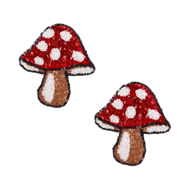 Designer Sexy Diamond Adhesive Reusable Pasties Nipple Cover Mushroom