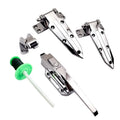 1178 1460 Zinc Alloy Industrial Cold Room Door Hardware Handle Hinges Lock Latch for Warehouse & Hotel Use
