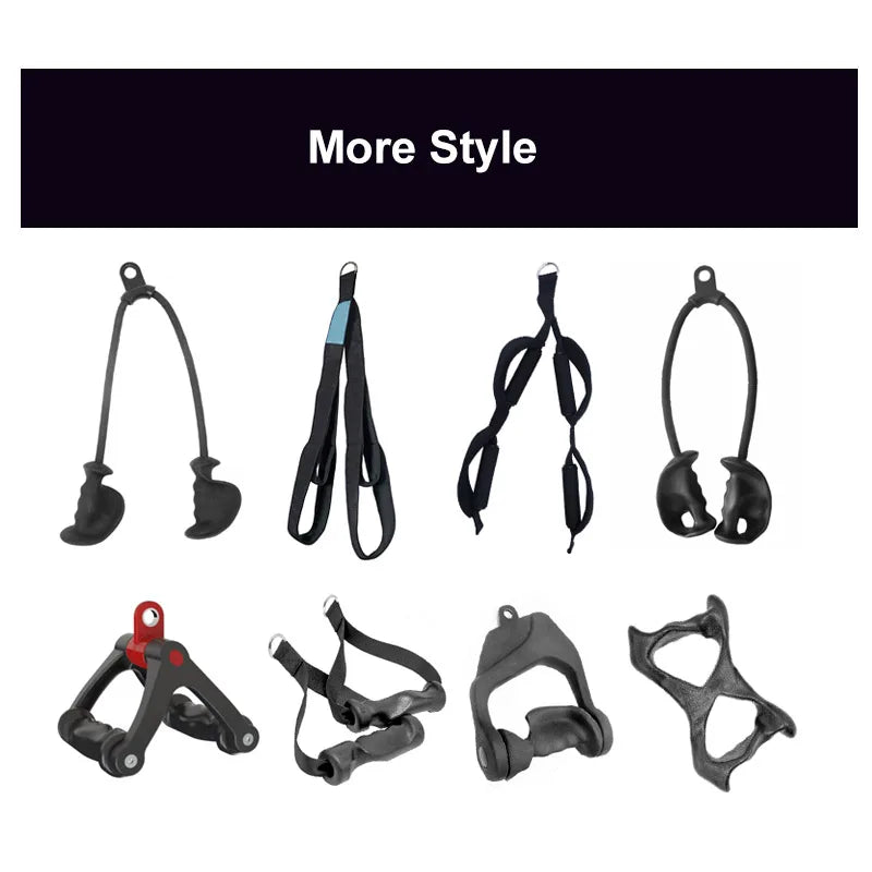 Two Lengths Built in One Pull Down Rope Triceps Straps Gym Equipment Exercises Biceps Ergonomic Triceps Rope Cable Attachment