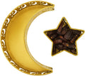 Dropshipping Eid Mubarak Metal Tray Moon Star Tableware Dessert Food Storage Container for Ramadan Muslim Islamic Party Supply