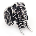 OEM ODM Fashion Jewelry Rings Gold/Silver Vintage Animal Ethnic Elephant Stainless Steel Ring for Men Boys Gift Size 7-13