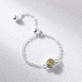 Fine Jewelry Minimalist Jewelry 925 Sterling Silver Ajustable Rings Zircon Chain Rings