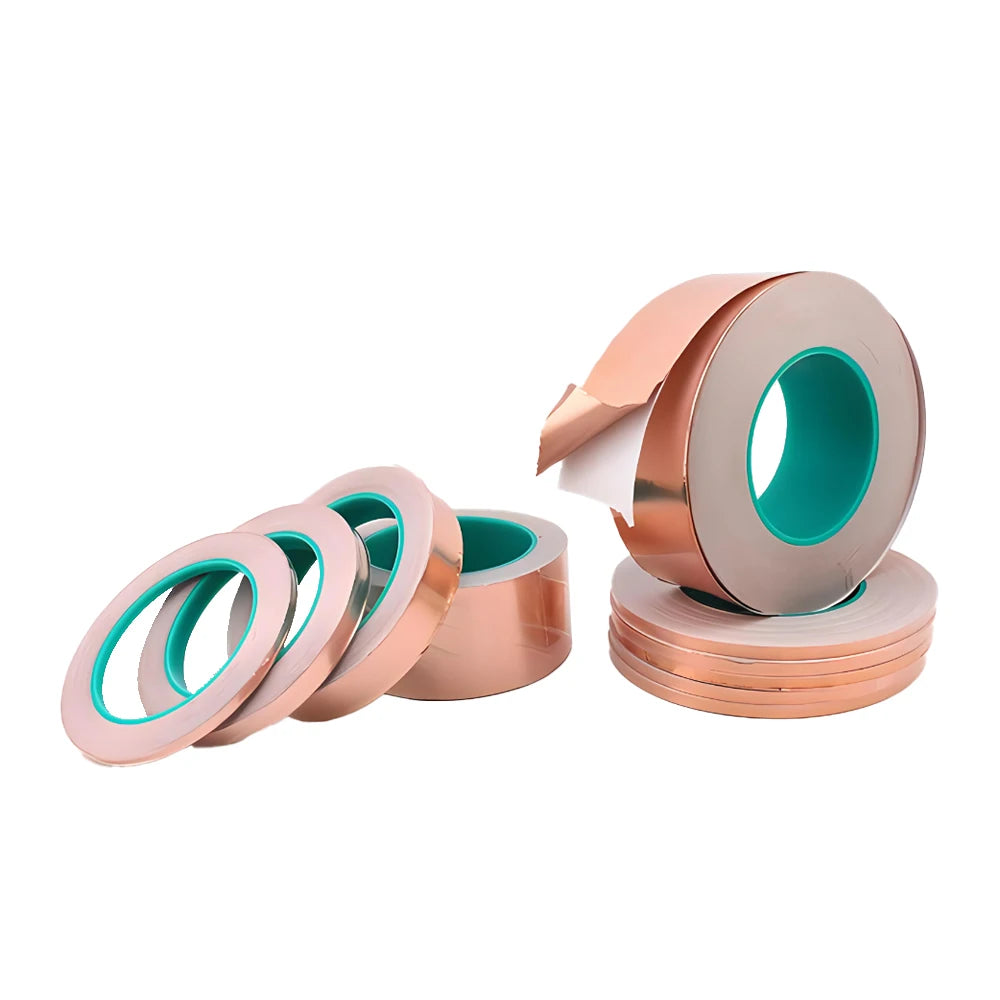 HWK 45mm Conductive Copper Foil Tape Anti-Interference Stained Glass Supplies Dryer Vent Waterproof Paper Film 20mm Acrylic