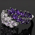 Exquisite Carved Style Micro-inlaid Zircon Small Flower Jewelry Hot Selling Ring