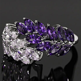 Exquisite Carved Style Micro-inlaid Zircon Small Flower Jewelry Hot Selling Ring