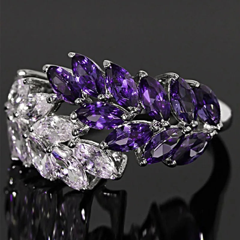 Exquisite Carved Style Micro-inlaid Zircon Small Flower Jewelry Hot Selling Ring