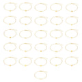 Personalized Simple Stainless Steel Initial Bracelet for Women 18K Gold PVD Plating 26 Letters Chain Gift