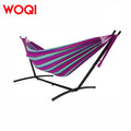 WOQI Best Choice Products Brazilian-Style Double Hammock with Space Saving Steel Stand Indoor Outdoor for Adults