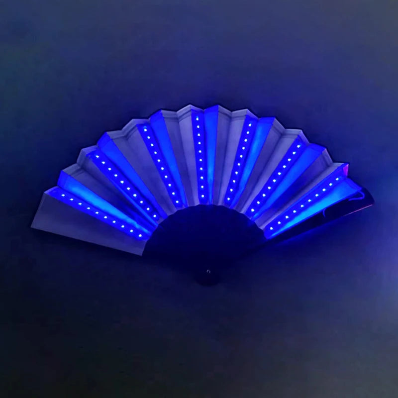 2024 Hot Selling Customized Led Fans for Events Multi Modes Led Party Fans for Music Festival KTV bar