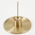 CHENLANG Brass-colored Cylinder Shape Eco-Friendly Customizable Stick Incense Holder Burner Trays Set Long-lasting Fast