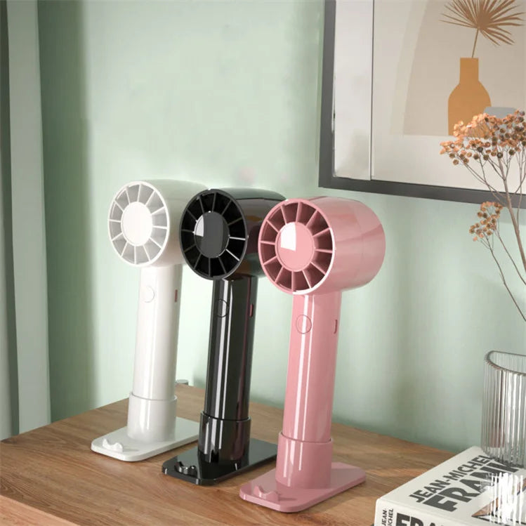 USB Rechargeable Plastic Eyelash Extension Dryer Fan with Mobile Phone Holder Portable Handheld Eco-Friendly Mini Fan for Makeup