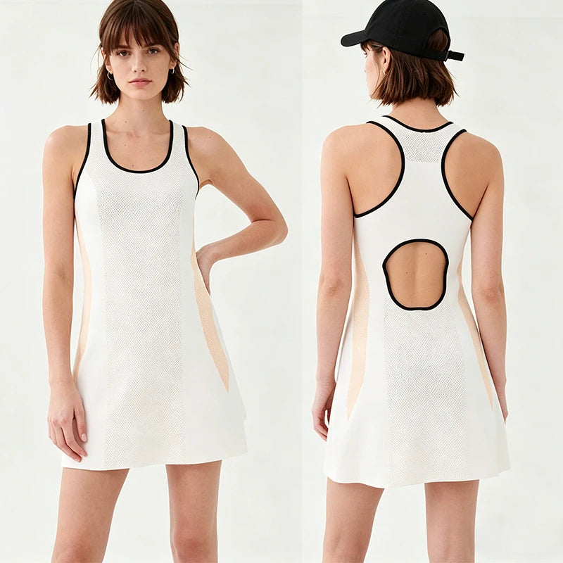 Custom High Quality Women Tennis Dress Tennis Skirts Factory Manufacturer Direct Sale Fitness Dress