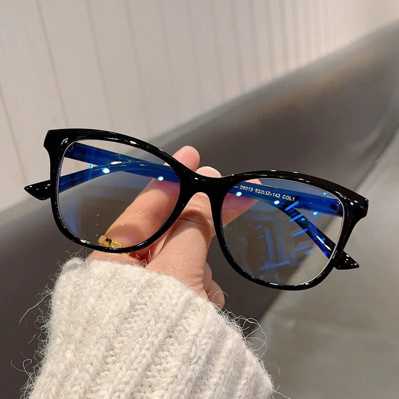 Cat Eye Women Eyeglasses Fashion Transparent Anti Blue Light Glasses Retro Ladies Clear Eyewear Frame