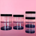 Customized Round Shape Plastic Thick Wall PET Jar 0.5-7oz Custom Color Cosmetic Cream Jar for Skin Care