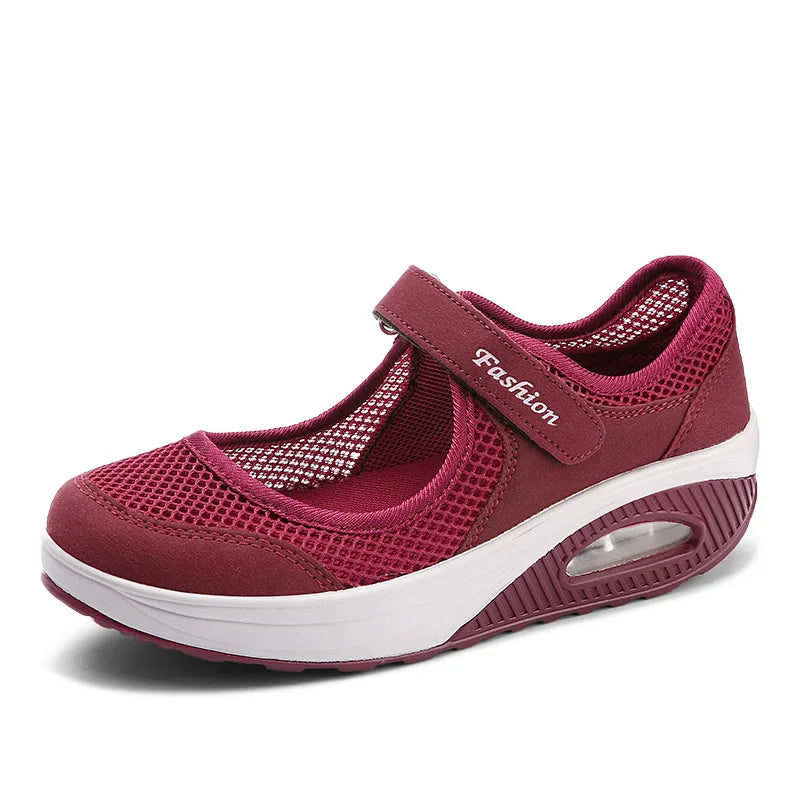 Women's Round Toe Cute Fashion Casual Shoes Hollow Mesh Breathable Women's Casual Shoes Outdoor Ladies Lightweight Walking Shoes