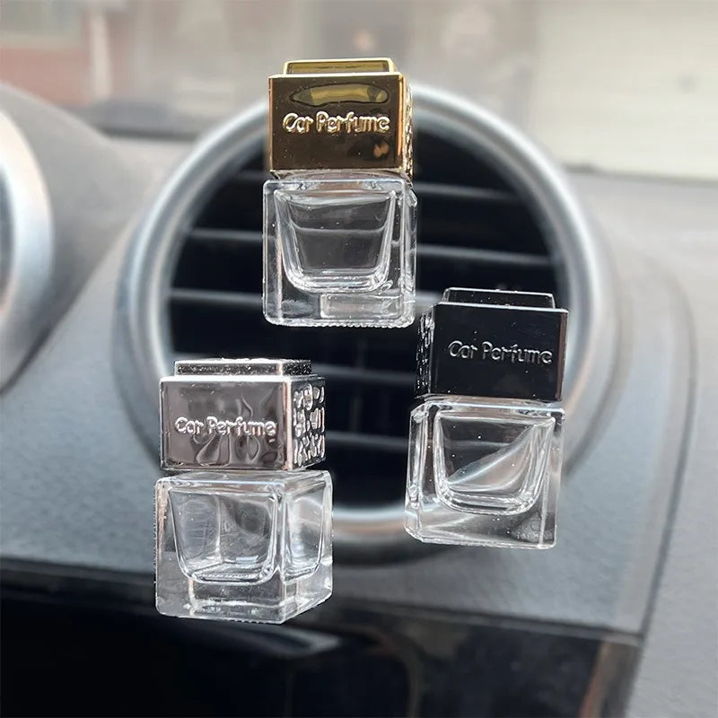 Car Air Freshener Vent Clip Auto Perfume Diffuser Bottle Aromatherapy Fragrance Car Glass Diffuser Bottle MegaBDM