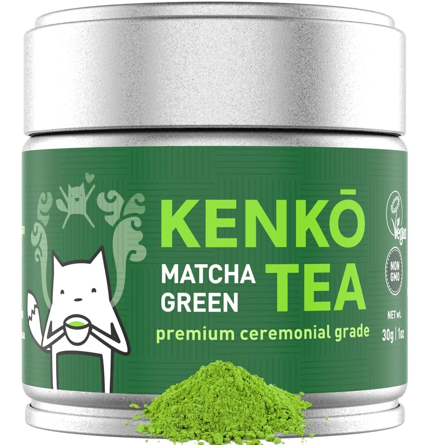 Wholesale 50g Matcha Tea Canister Air Tight Food Safe Beverage Container Black & White Round Tin Travel Size Ready to Ship