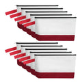 Multi-Purpose Blank DIY Craft Bags Cotton Canvas Hangover Kit Zipper Bags with Bottom and Strap