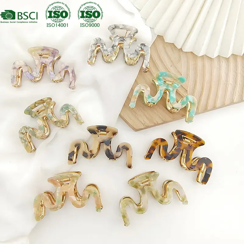 Large Acetate Claw Clip Retro Fashion Elegant Light Luxury Hair Claw Versatile Temperament Hair Accessory