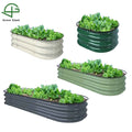 8''Tall Metal Raised Garden Bed Outdoor Large Planter Box Aluminum-zinc-magnesium Coated Steel Planters