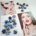 HZ Chinese Factory Heart Pendants Necklace Lapis Crystal Shape Pendant in Low Price MegaBDM