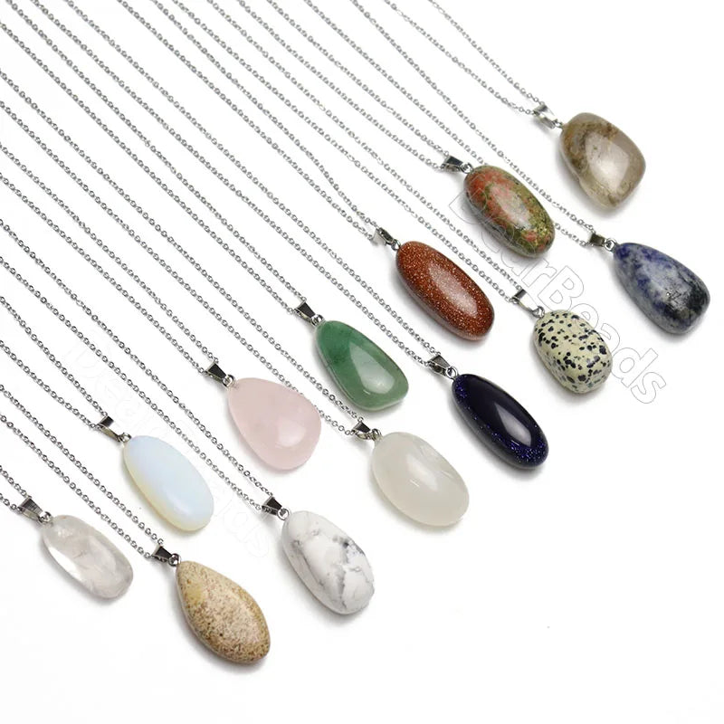 20-50mm Natural Freeform Nugget Crystals Irregular Shape Stone Pendants Gemstone Pendant for NECKLACES Jewelry Making