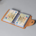 Crazy Horse Cow Leather Cartera Tarjetero Hombre Rfid Card Credit Bus Card Organizer Mini Card Bags