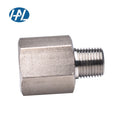 HAL-LOK RAN Stainless Steel Female Male Reducing Adapter Polished Surface Pressure Gauge Connectors NPT Pipe Fittings 0~25 MPa