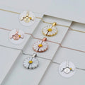 OEM Collier Wholesale Customized Gold Choker Open Sunflower Jewelry Pendant Daisy Necklace