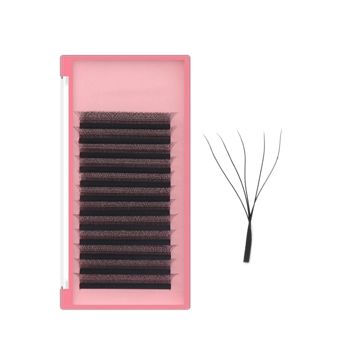 5D W-shaped Eyelash Extension Automatic Flowering W Lashes C/D Curl High Quality Individual Fake Eyelashes