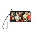 Factory Personalized Sublimation Printing Portable Girls Washable Neoprene Makeup Bags Zipper Cosmetic Bag with Wrist Strap