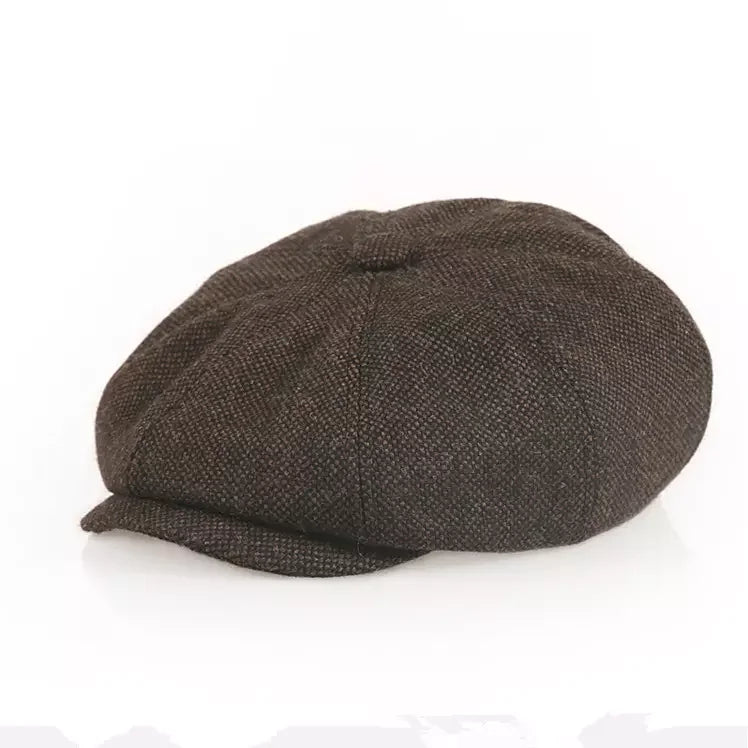 Wholesale Fall Autumn Winter Peaky Blinder Gatsby Hat Western Retro Fashion British 8 Panels Beret Newsboy Cap Hat for Men
