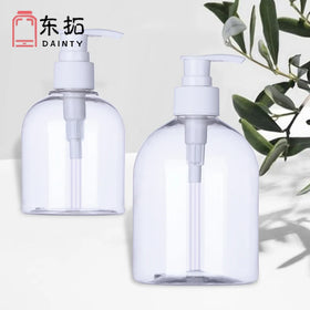 Hot Selling PET Hand Sanitizer Soap Dispenser Plastic Bottle 500 Labels