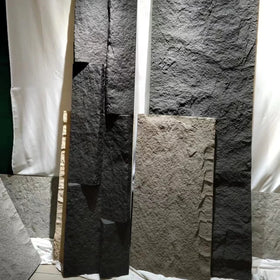 Waterproof Pu Stone Culture Artificial Stone Interior and Exterior Wall Panels Mushroom Pu 80mm