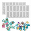 2 Pack DIY Dominoes Game Play Epoxy Resin Mold Silicone Dominoes Casting Molds
