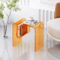 Transparent Acrylic Modern  Coffee Table with Customized Color for Bedroom Living Room Home Bedside Table Bar & Hotel Use