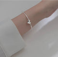 Daidan Bangles Jewelry Women Korean Tube Hollow 925 Silver Love Heart Bangles