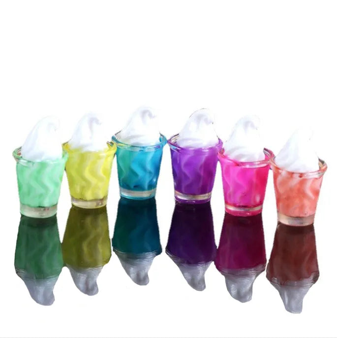 Wholesale Clear Resin DIY Accessories for Keychain Necklace Making Mini Food Play Toys-Ice Cream Acrylic Plastic Lucite Beads