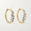 LOZRUNVE 925 Sterling Silver Handmade Minimalist Two Plating Color Snake Twisted Hoop Earring