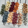 EG-VG192  Wedding Home Decoration Flower Autumn 9 Heads White Artificial Phalaenopsis Orchid Plants Flower