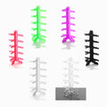 Promotional 5 Layer Multiple Colors Sunglasses Eyewear Display Stand Holder