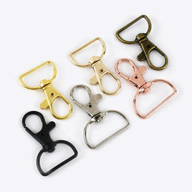 Meetee BF266 20mm/25mm High-grade Alloy Keychain Hook Bag Strap Hardware Accessories Lobster Clasps