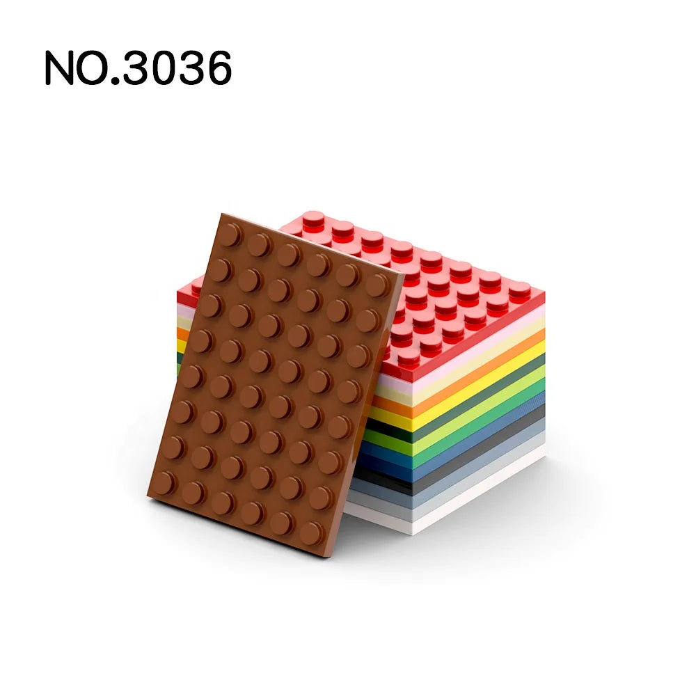 100g/bag  No.3036 Plate 6 X 8 Building Bricks Figures Compatible with Brand Bricks Building Block Sets Building Kits Promotional