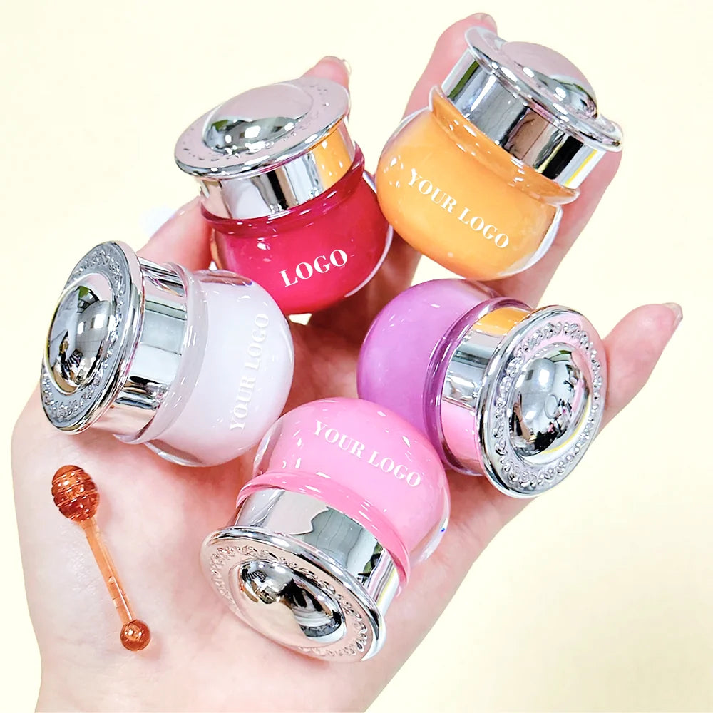 New Arrivals Honey Vegan Lip Mask Custom Non-Greasy Night Repair Jelly Cross-Border Moisturizing Hydrating Repair Lip Balm