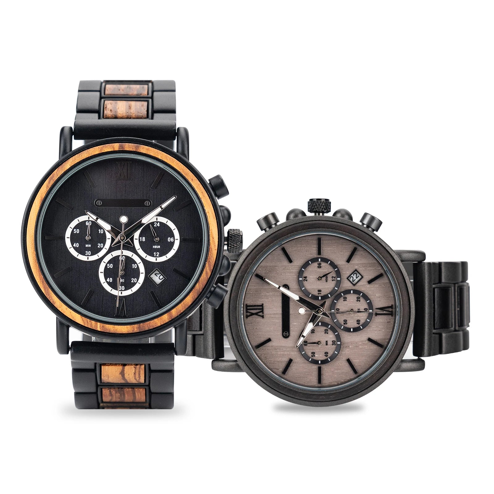 ESTY Men's Fashion Wood Wrist Watches Personalized Engraving New Style Hot Selling Quartz Movement Stainless Steel Direct Japan