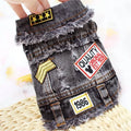 New Design Luxury Denim Coats Custom Denim Dog Jean Jackets for Dogs
